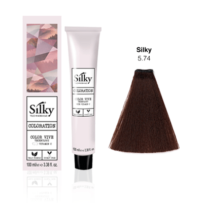 Silky Colour 100ml - 5.74 Light Chestnut Copper Brown