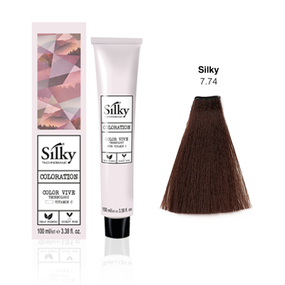Silky Colour 100ml - 7.74 Chestnut Copper Blonde
