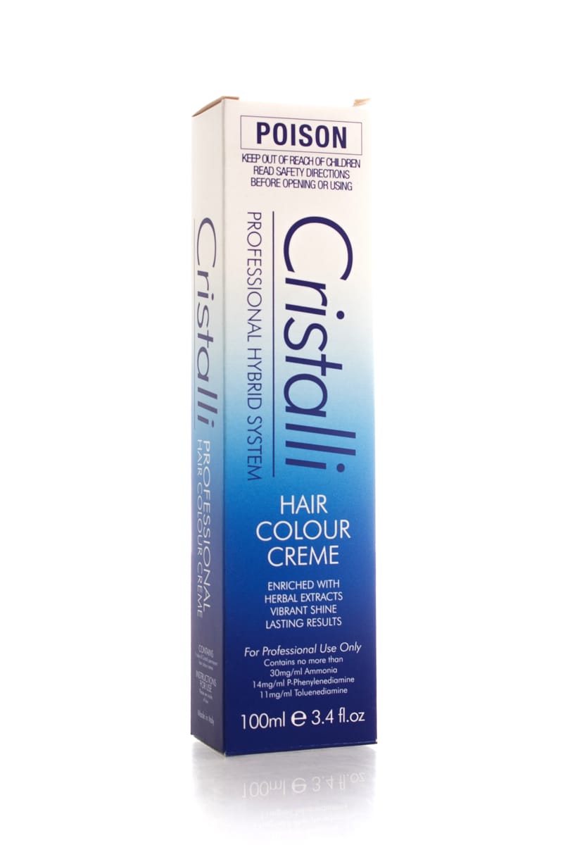 Cristalli Hair Colour 100ml - 9.12 Very Light Blonde Ash Violet