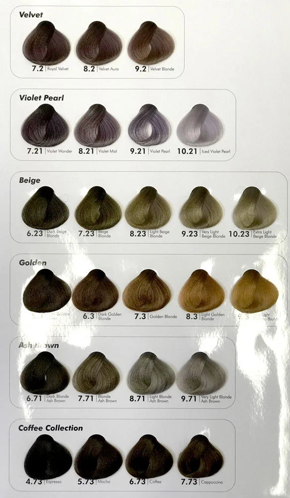 Cristalli Hair Colour 100ml - 9.12 Very Light Blonde Ash Violet