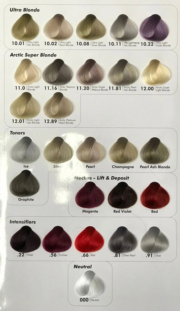 Cristalli Hair Colour 100ml - .81 Silver Pearl Intensifier