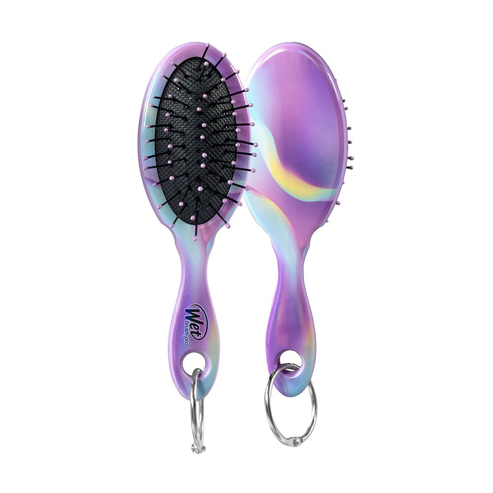 Wet Brush Detangler Mini Keyring - Purple