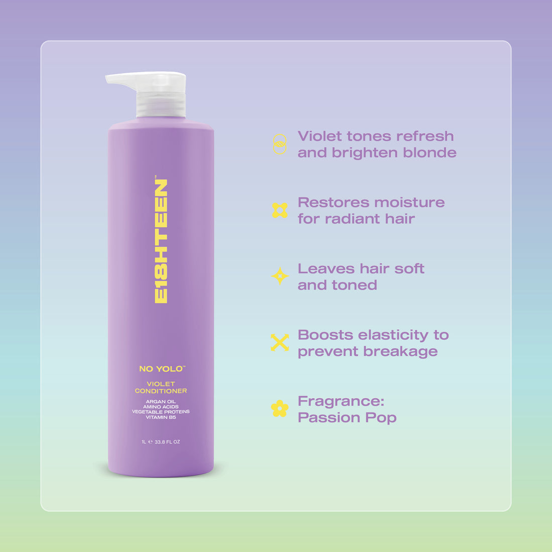E18HTEEN No YOLO Violet Conditioner 1L