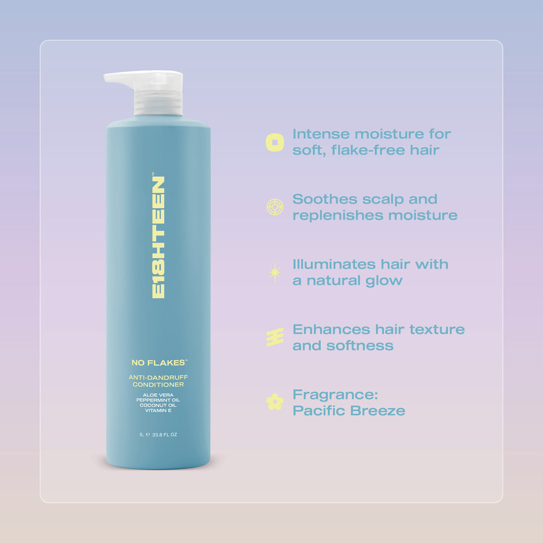 E18HTEEN No Flakes Anti-Dandruff Conditioner 1L