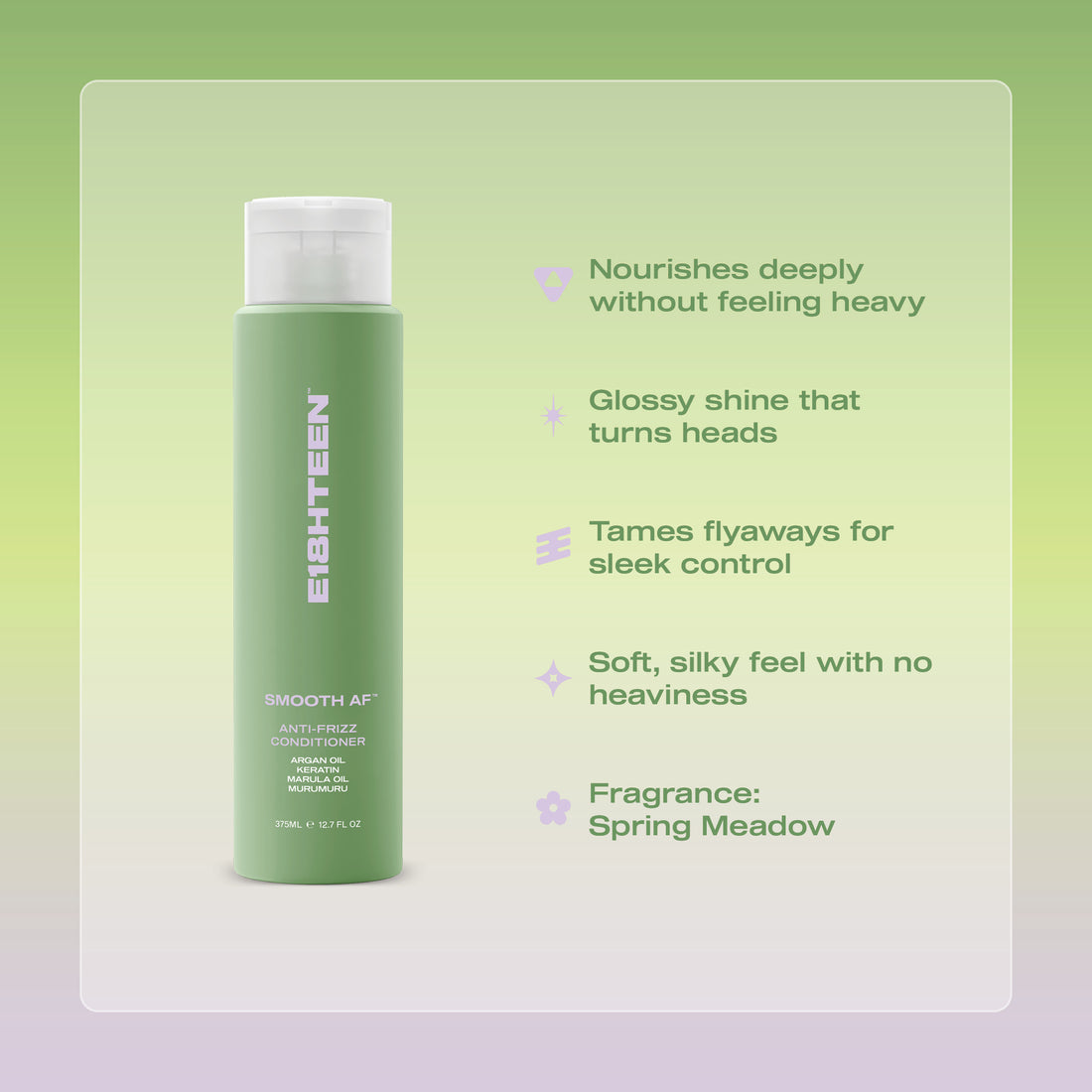 E18HTEEN Smooth AF Anti-Frizz Conditioner 375ml
