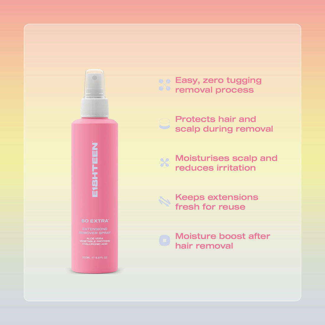 E18HTEEN So Extra Extensions Remover Spray 200ml