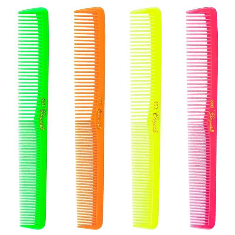 Neon Combs Krest Cleopatra 400 Neon Cutting Combs Assorted Colours