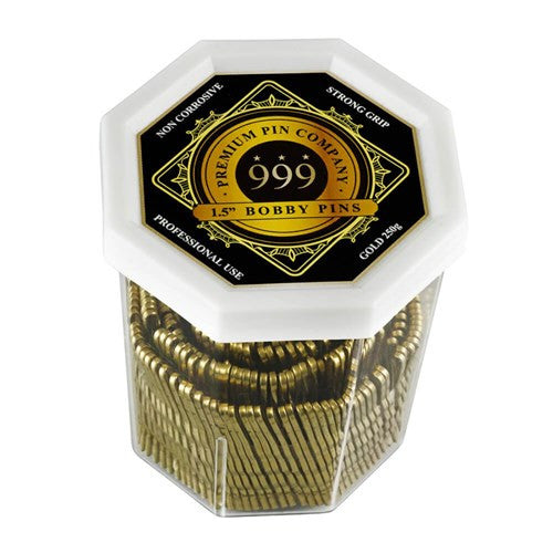 Premium Pin Company 999 Bobby Pins 1.5" - Gold