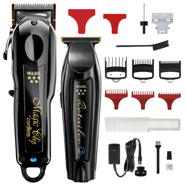 Wahl Cordless Barber Combo Black Magic Clip + Detailer Li
