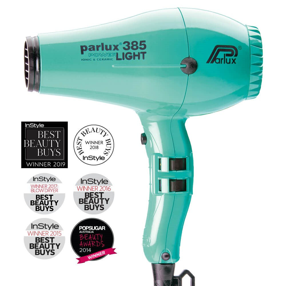 Parlux 385 Power Light Ceramic Ionic Hair Dryer Aquamarine