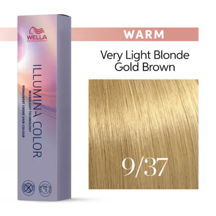 Wella Illumina Colour 60g - 9/37 Very Light Blonde Gold Brown