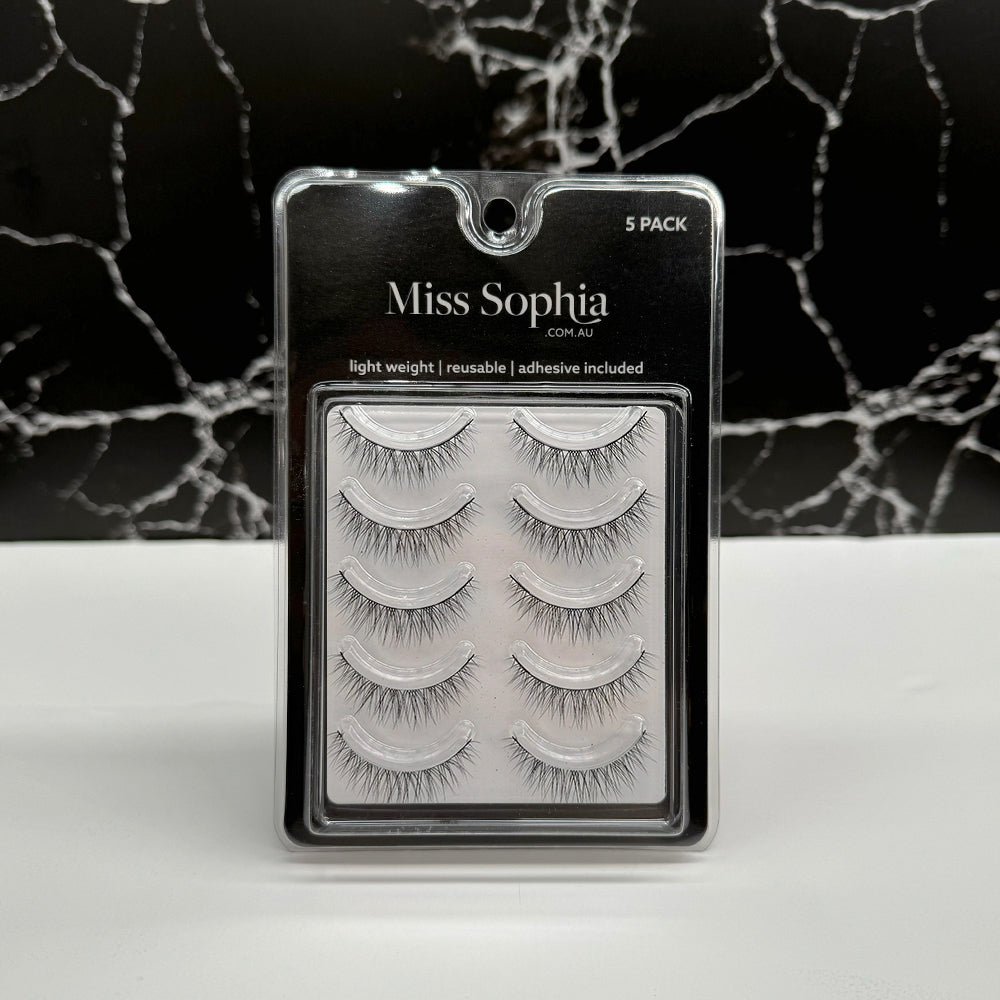 Miss Sophia Lashes 5pr S-106 (Natural)