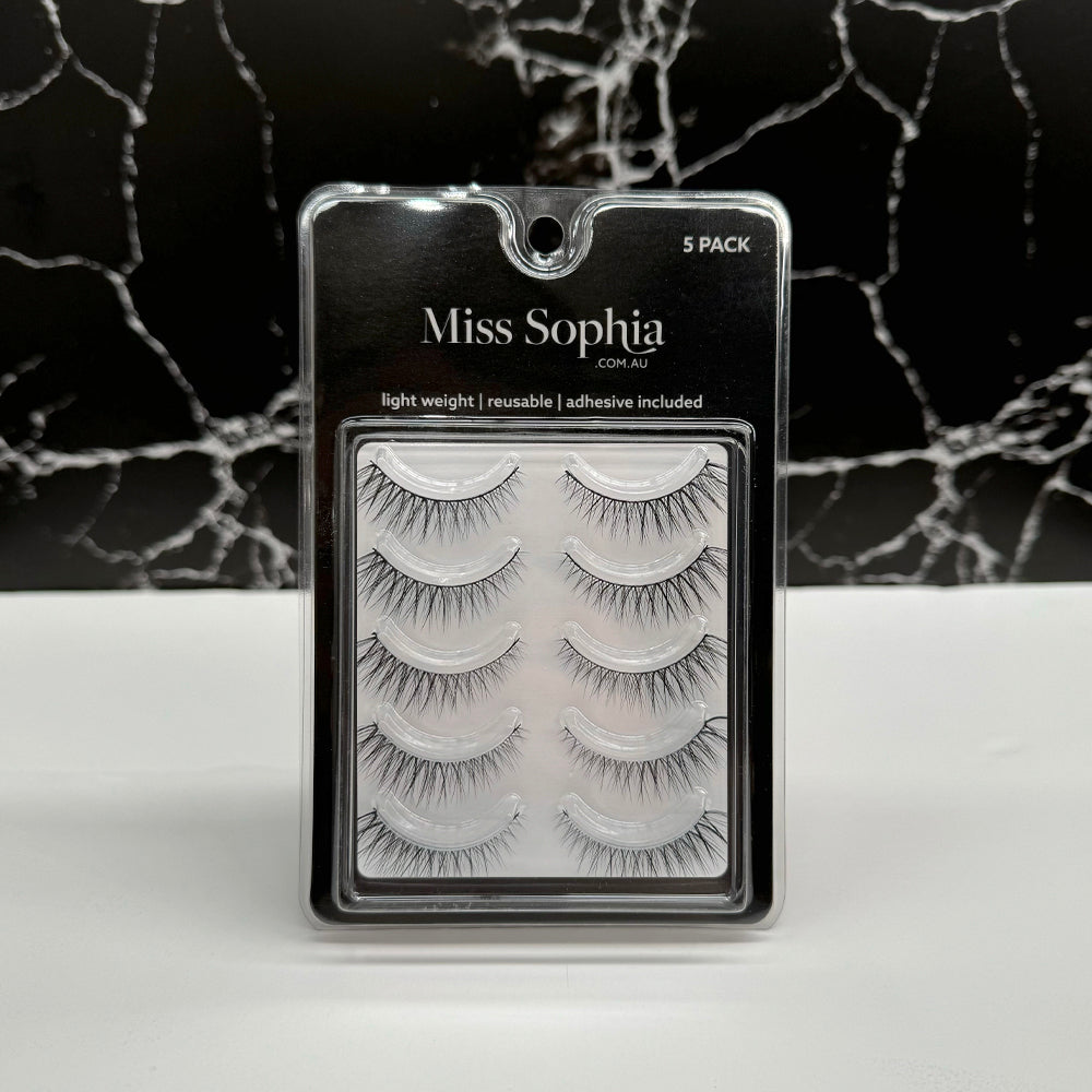 Miss Sophia Lashes 5pr S-204 (Cat Eye)