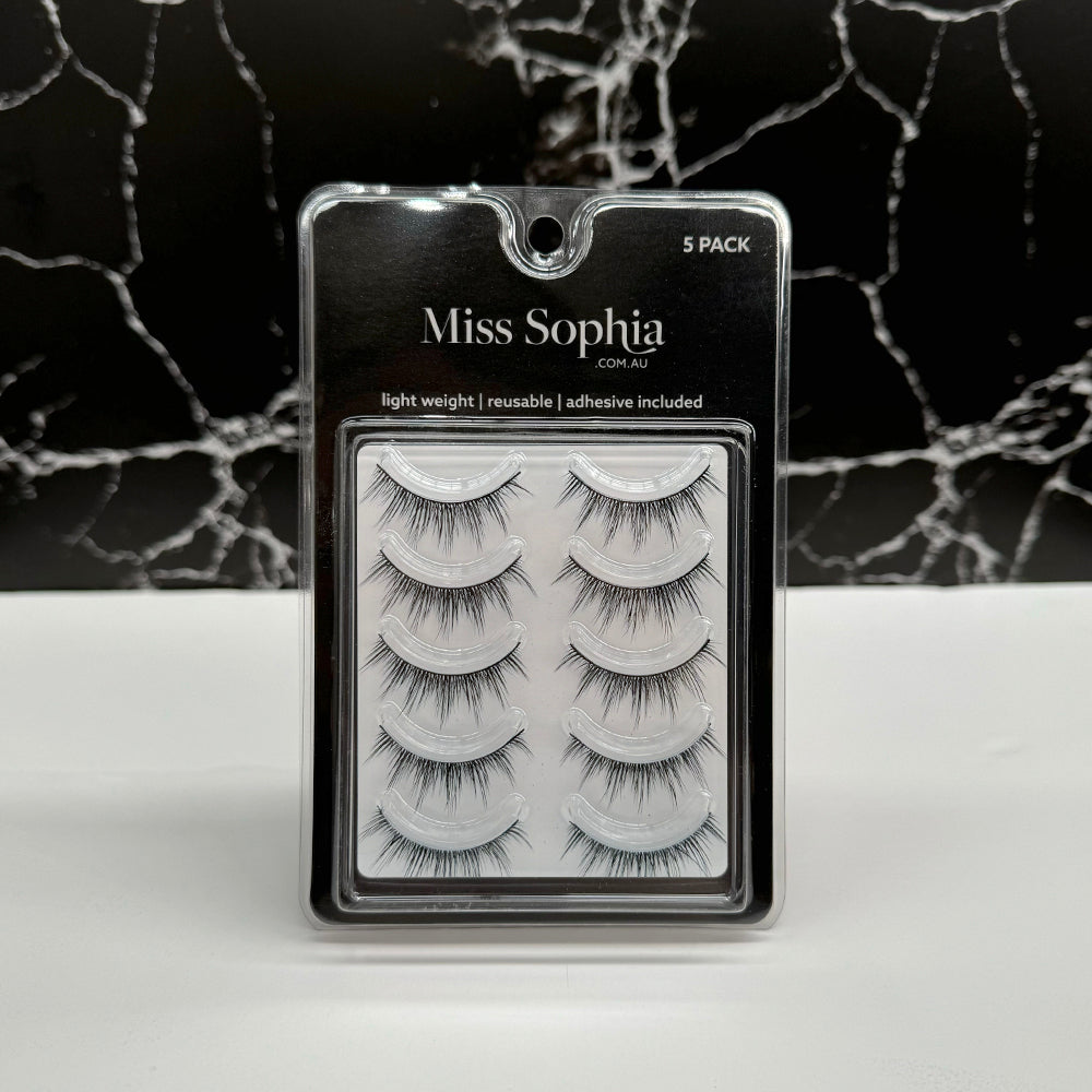 Miss Sophia Lashes 5pr S-360 (Wispy Spikes)