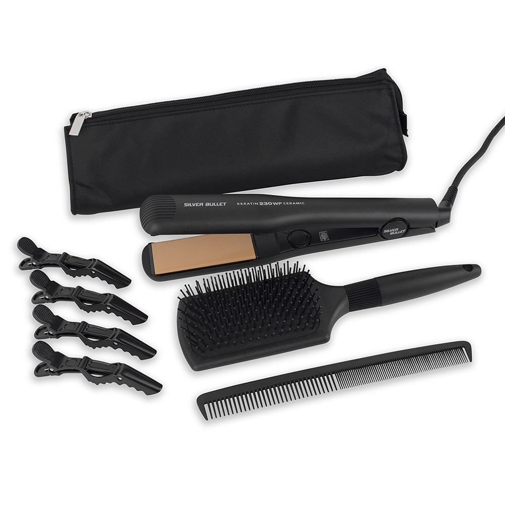 Silver Bullet Keratin 230 Ceramic Wide Plate Hair Straightener