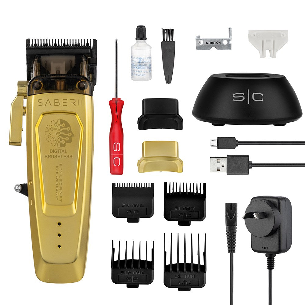 StyleCraft by Silver Bullet Saber 2.0 Hair Clipper - Gold