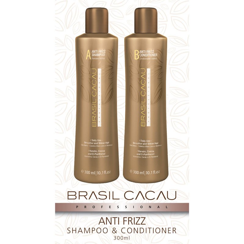 Brasil Cacau Anti Frizz Shampoo/Conditioner 300ml Duo Pack