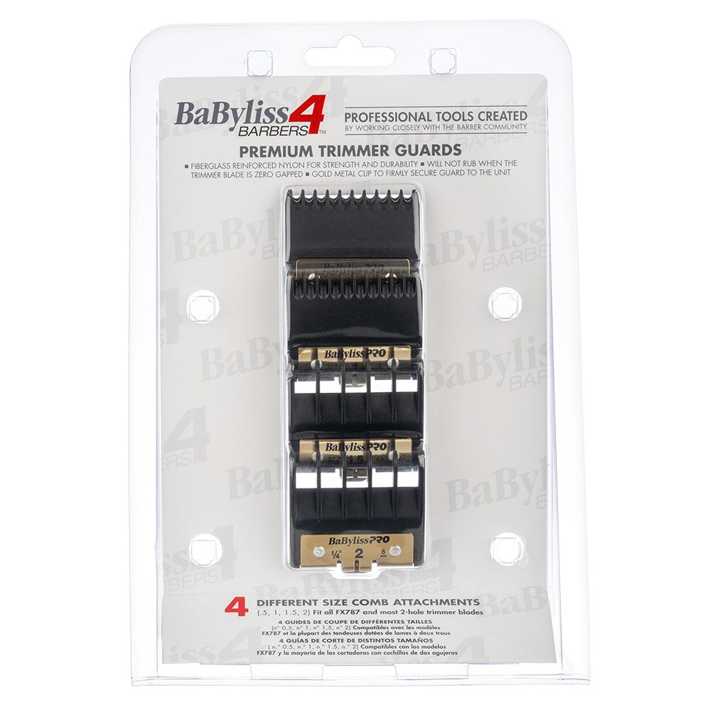 BaBylissPRO Premium Trimmer Comb Attachment Set 4pcs