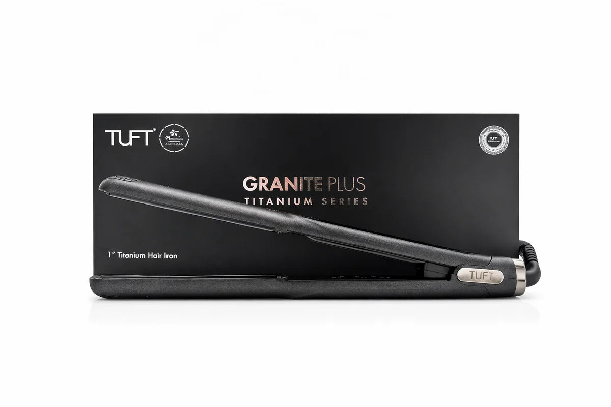 TUFT Floracative Titanium Plate 1inch Hair Straightener 250C Black