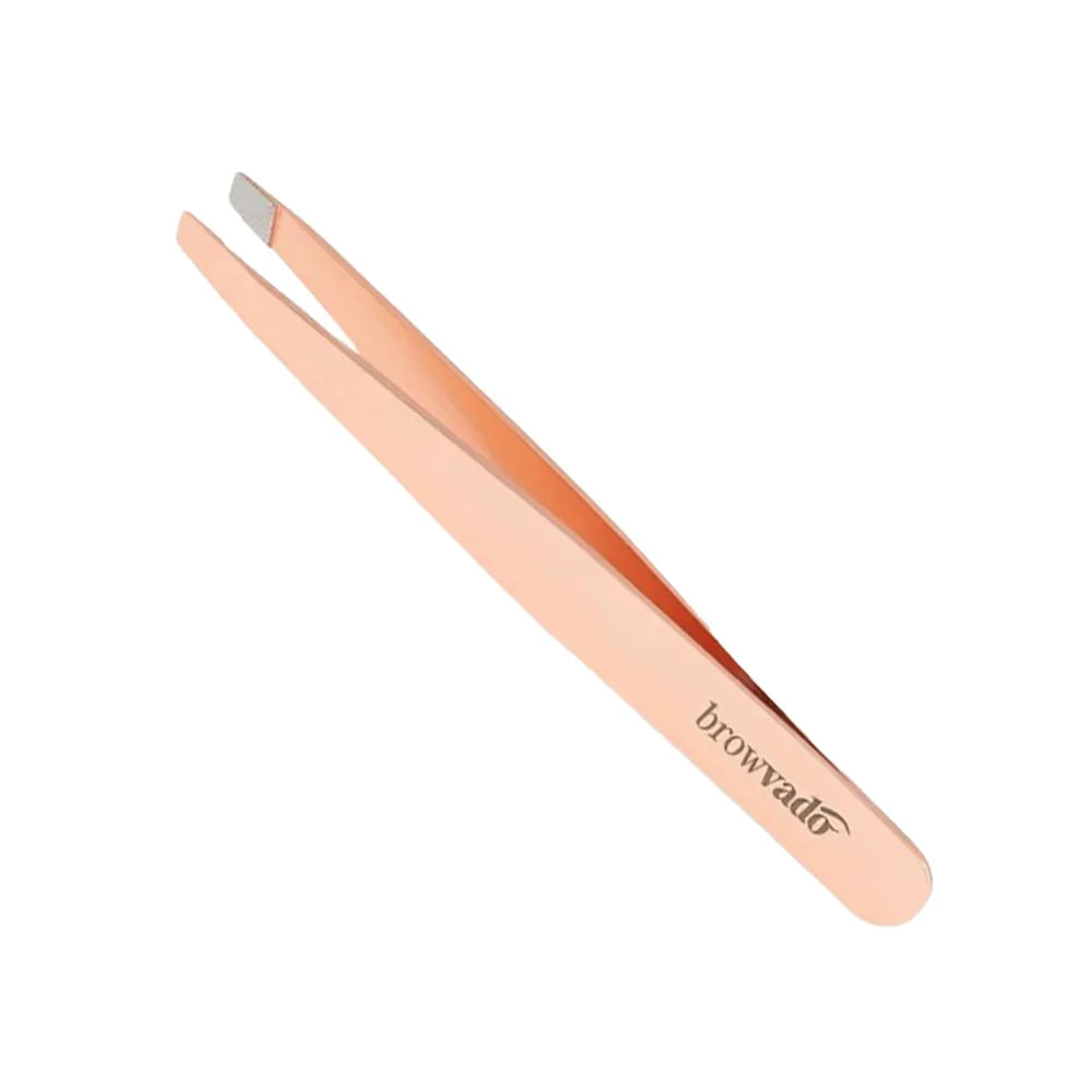 Browvado By Grip Rose Gold Slanted Tweezer