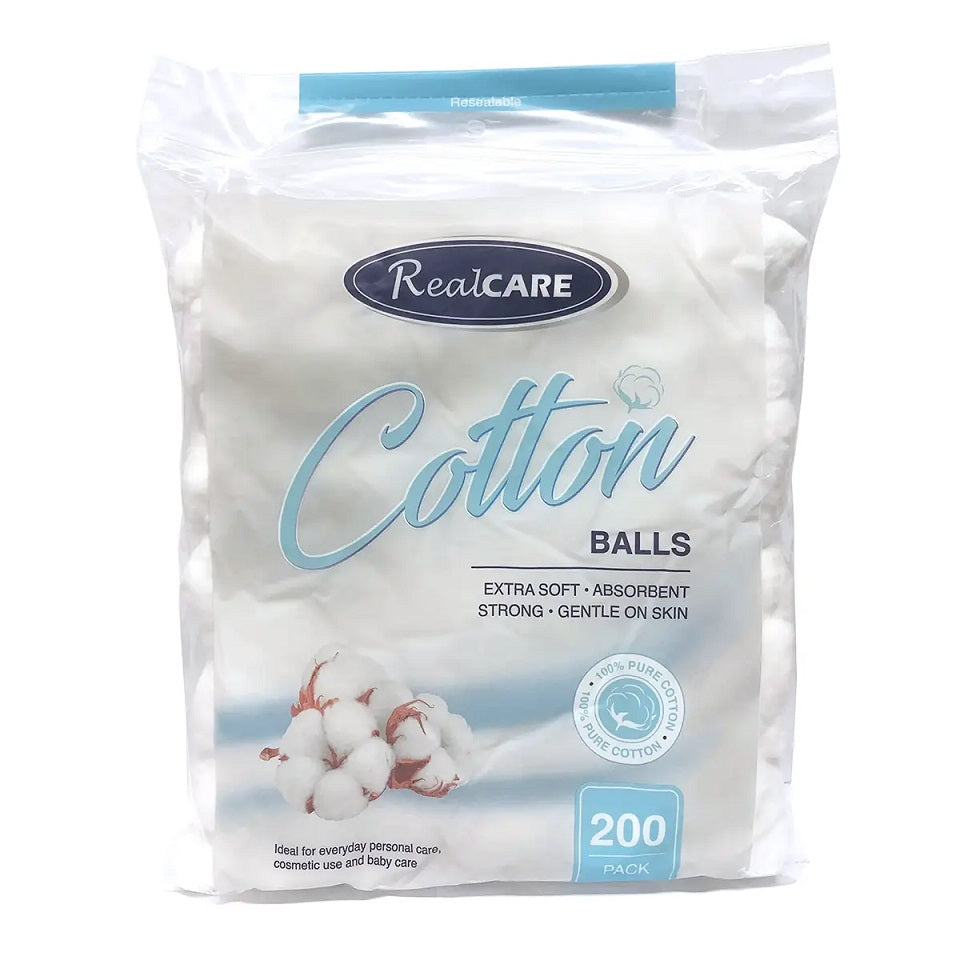 Realcare Cotton Balls 200pk