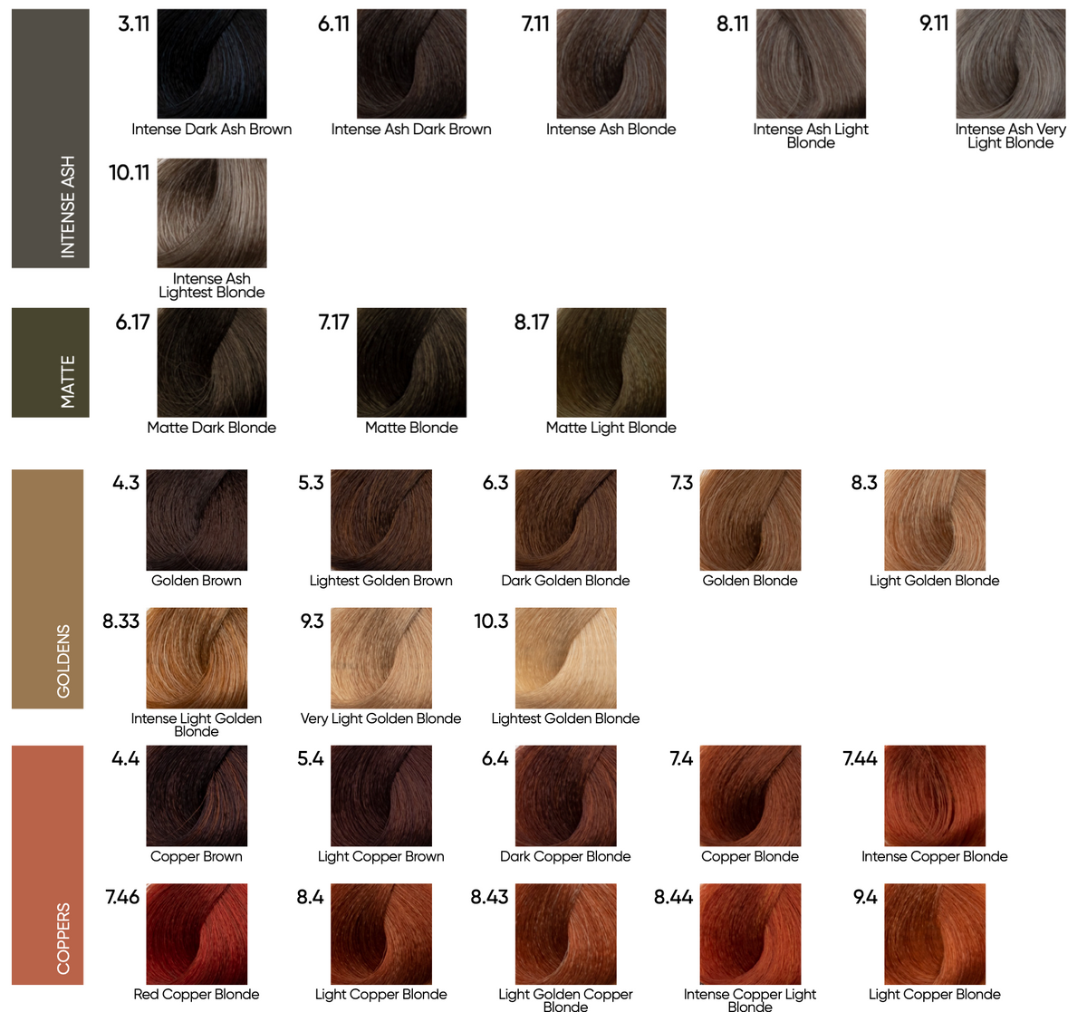 Cree Led Color Chart Cree Hair Colour 100g - 7.44 Intense Copper Blonde