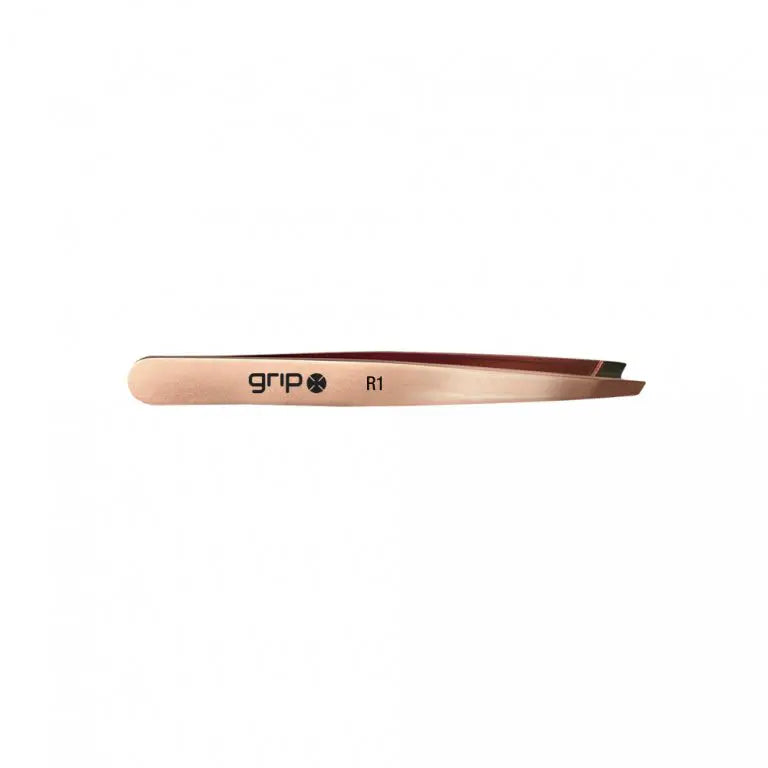 Caronlab Grip Slanted Tweezer R1 Rose Gold