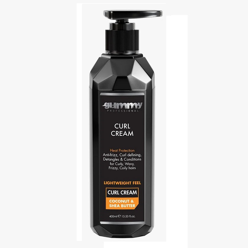 Gummy Professional Hair Curl Cream with Pump 400ml – Curl Defining Cream
