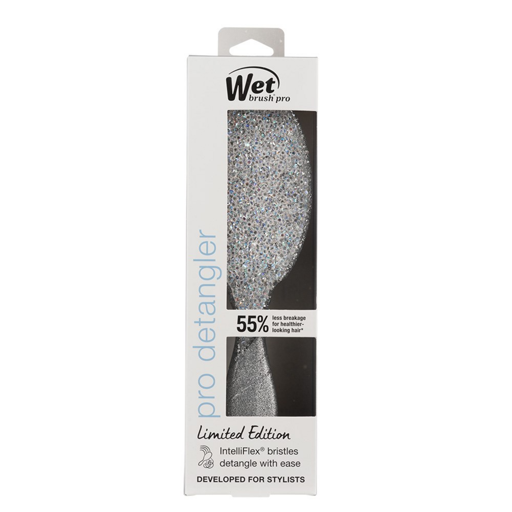 WetBrush Pro Detangler - Winter Tinsel Silver