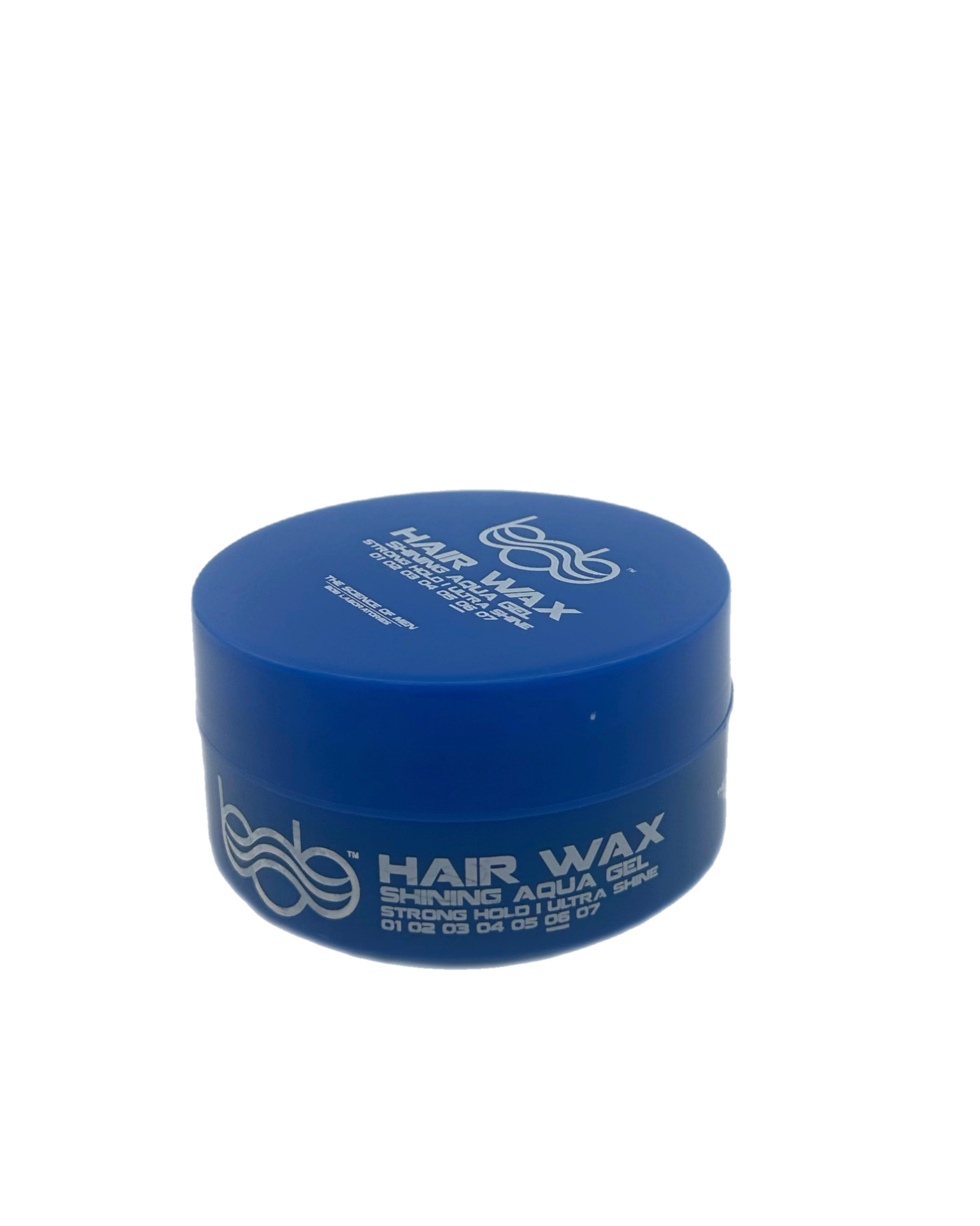 Bob Hair Wax Shining Aqua Gel Strong Hold Ultra Shine 150ml BLUE