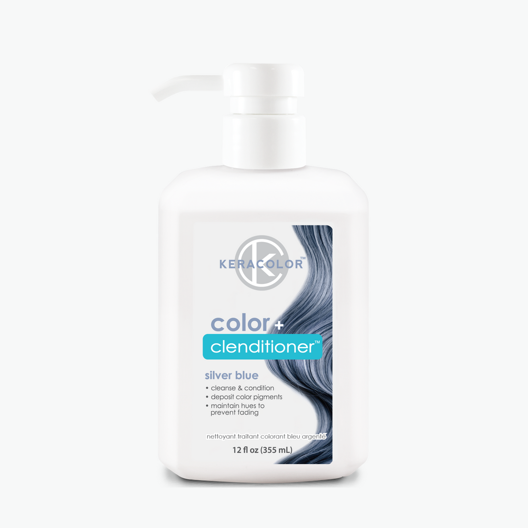 Keracolor Color + Clenditioner Colour Shampoo 355ml - Silver Blue