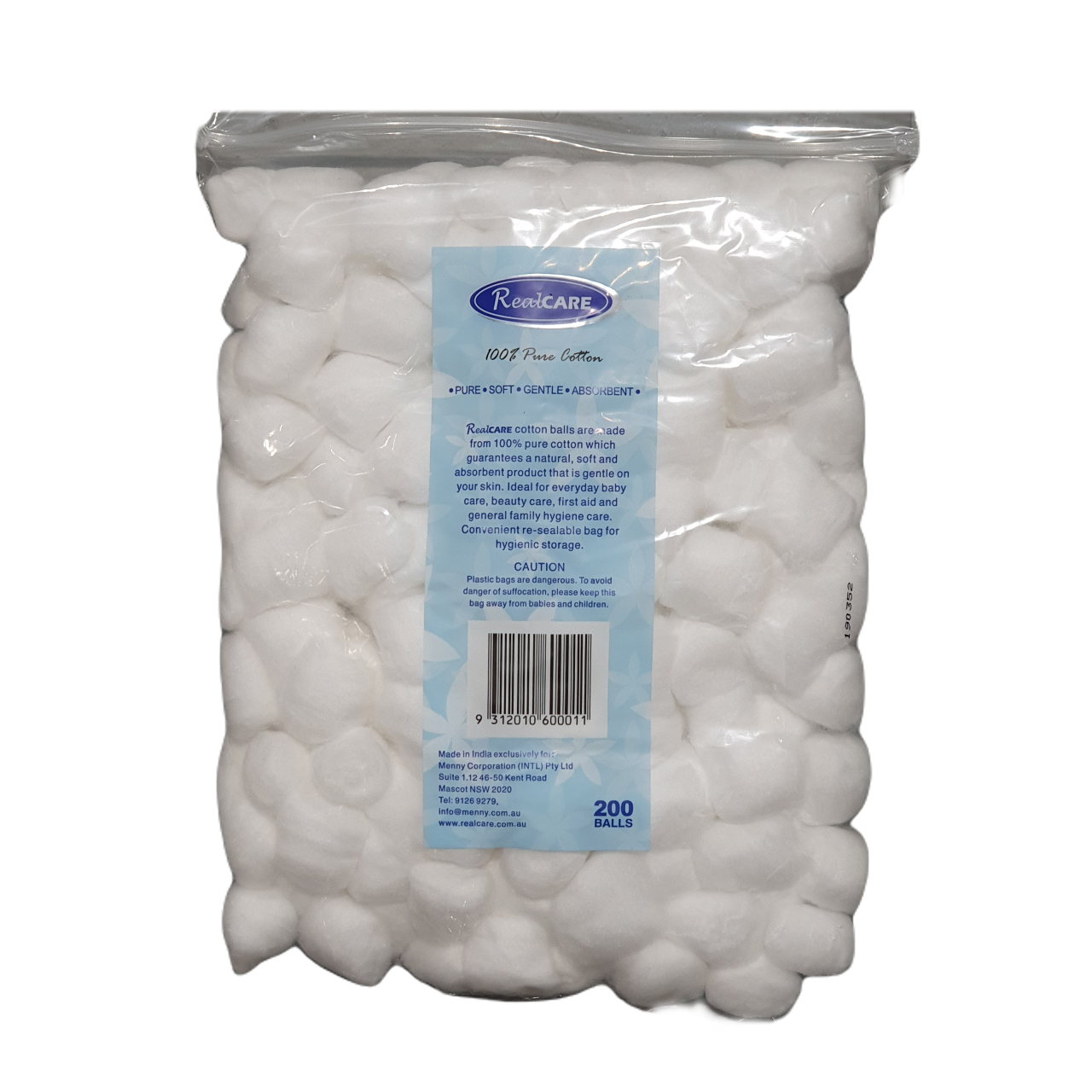 Realcare Cotton Balls 200pk