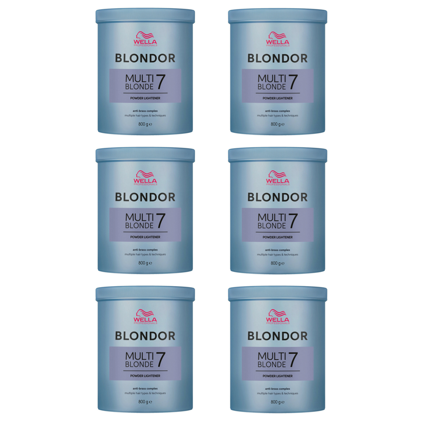 [6 PCS] Blondor Multi Blonde Hair Lightener Powder 800G