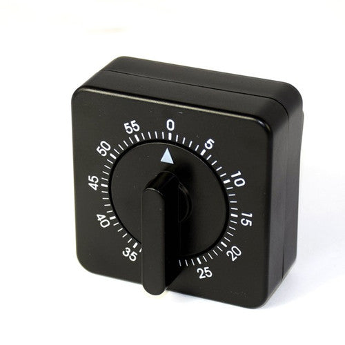 Salon Smart Square Winding Timer Black