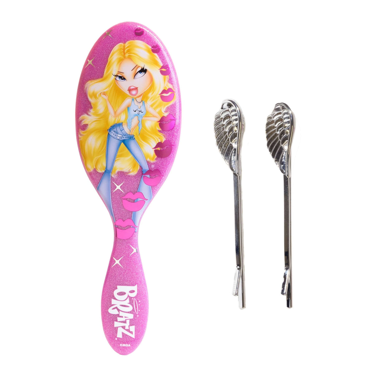 WetBrush x Bratz Original Detangler & Wing Bobby Pins Kit - Cloe