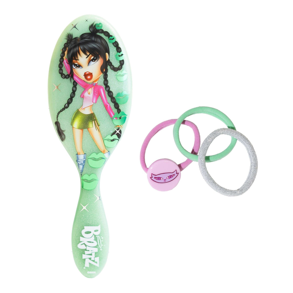 Wet Brush x Bratz Original Detangler & Elastics Kit - Jade