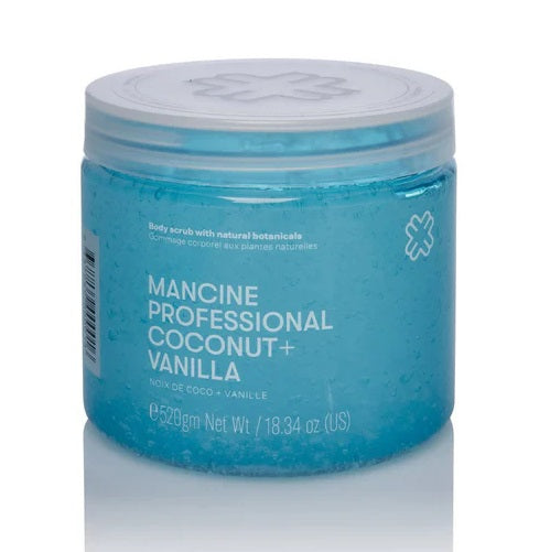 Mancine Professional Salt Body Scrub / Coconut + Vanilla 520g