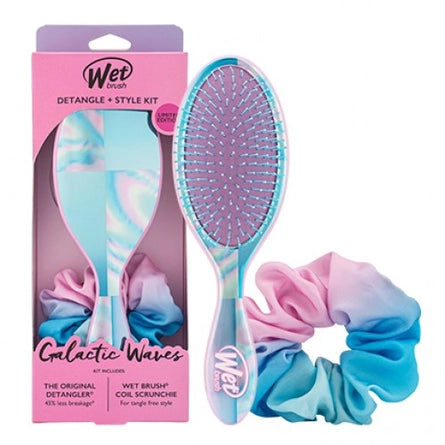 Wet Brush Detangler + Scrunchie Duo - Galactic Waves