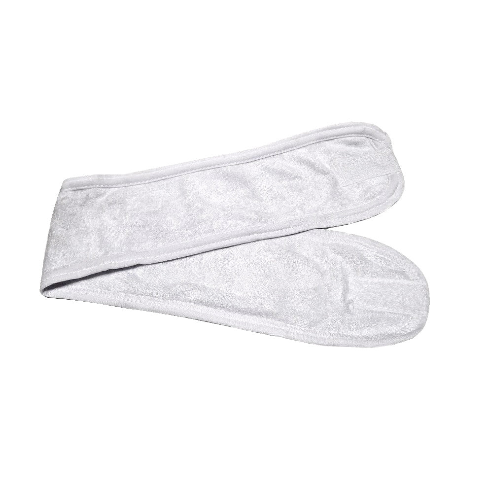 Terry Cloth Head Band White