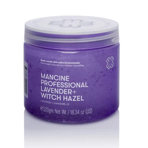 Mancine Professional Salt Body Scrub / Lavender + Witch Hazel 520g