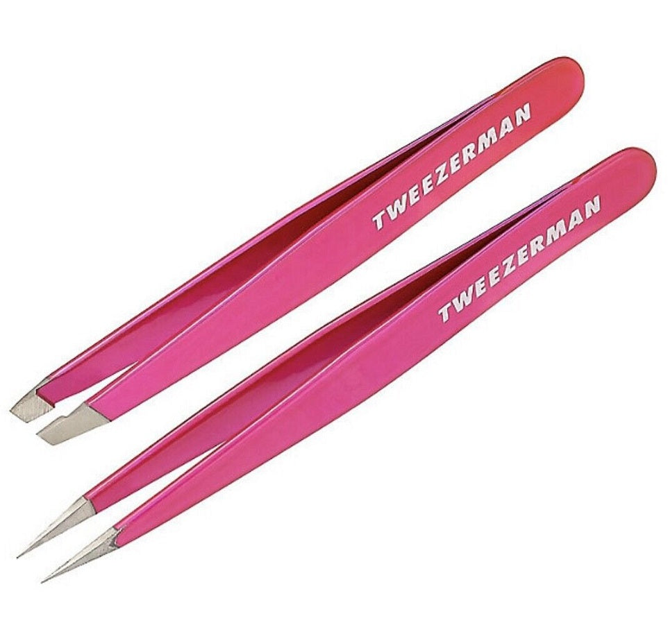 Tweezerman Mini Petite Tweezer Set Fuchsia