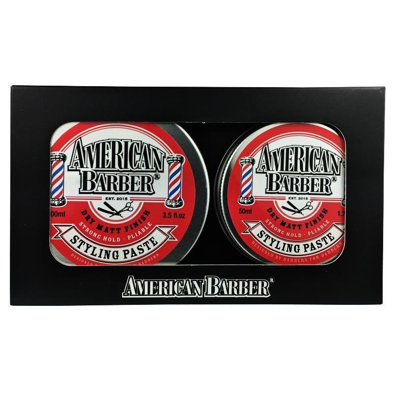 American Barber Styling Paste 50ml-100ml Duo - Pack