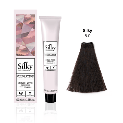 Silky Colour 100ml - 5.0 Light Intense Brown