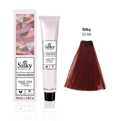 Silky Colour 100ml - 55.66 Light Intense Red Brown